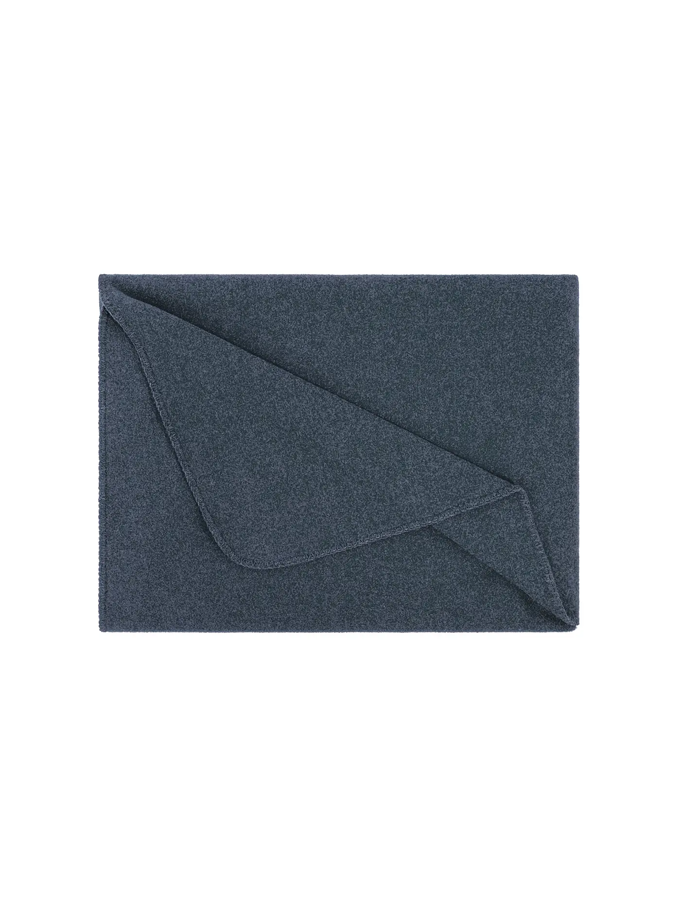 STEINER 1888 | Wolldecke - Plaid Sophia 145x190cm Aqua | dunkelblau